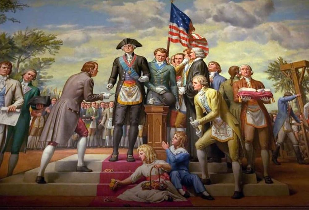 One of three murals in Memorial Hall painted by Allyn Cox in the 1950s. (Ron Cogswell)